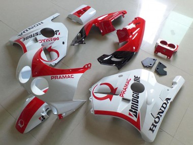 Discount 1990-1998 White Red Pramac Bridgestone Honda CBR250RR MC22 Motorcycle Fairings Canada