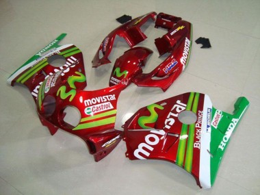 Discount 1990-1998 Red White Green MoviStar Honda CBR250RR MC22 Motorcycle Fairings Canada