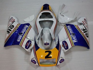 Discount 1994-1996 White Blue Yellow Gold Rothmans Elf 2 Honda NSR250R MC28 P4 Motorcycle Fairings Canada