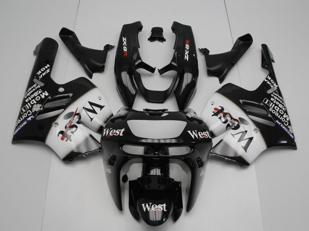 Discount 1994-1997 Glossy Black White West Kawasaki ZX9R Motorcycle Fairings Canada