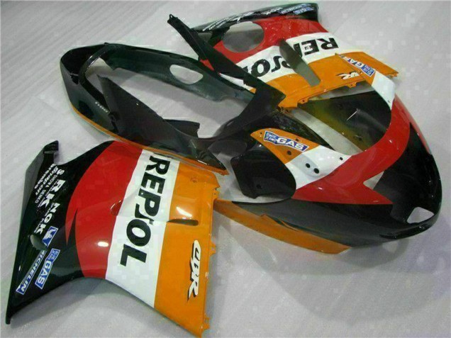 Discount 1996-2007 Orange White Red Glossy Black Repsol Honda CBR1100XX Motorcycle Fairing Canada