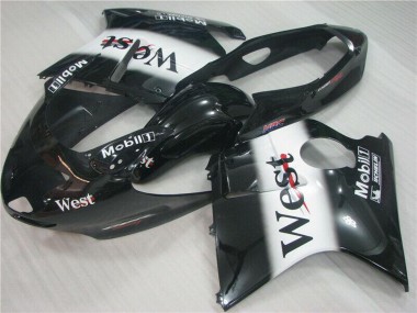 Discount 1996-2007 Glossy Black White West Honda CBR1100XX Motorcycle Fairings Canada