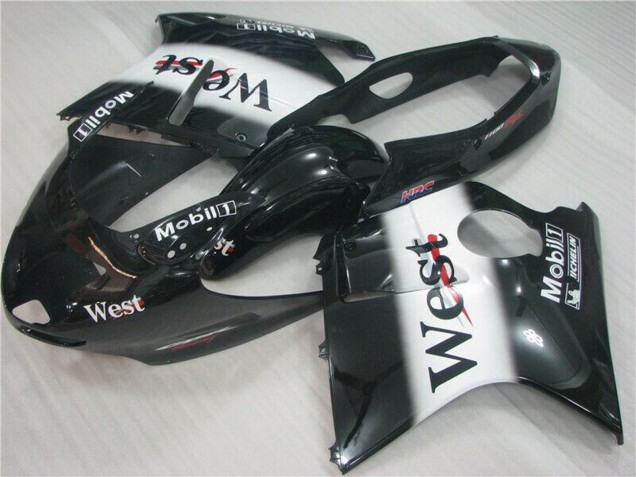 Discount 1996-2007 Glossy Black White West Honda CBR1100XX Motorcycle Fairings Canada