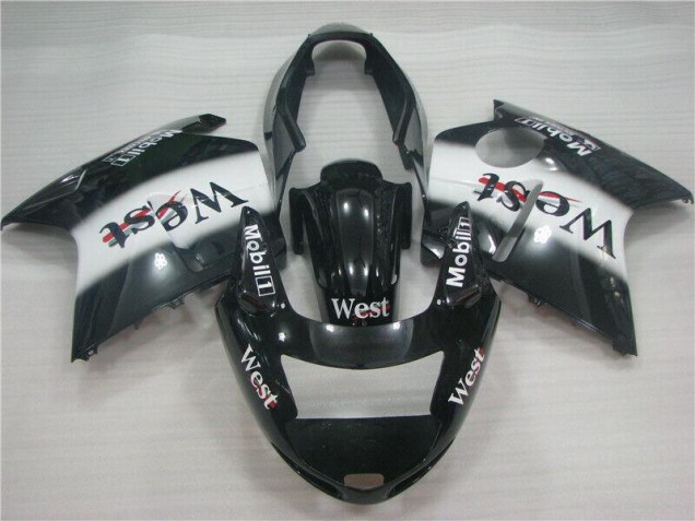 Discount 1996-2007 Glossy Black White West Honda CBR1100XX Motorcycle Fairings Canada
