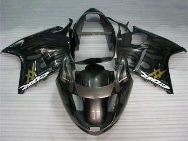 Discount 1996-2007 Glossy Black Silver Flame Honda CBR1100XX Motorcycle Fairings Canada