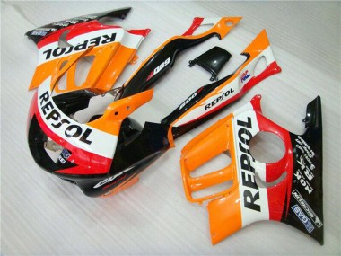 Discount 1995-1996 Orange White Red Glossy Black Repsol Honda CBR600 F3 Motorcycle Fairing Canada