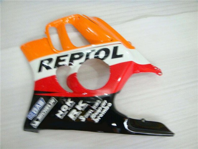 Discount 1995-1996 Orange White Red Glossy Black Repsol Honda CBR600 F3 Motorcycle Fairing Canada
