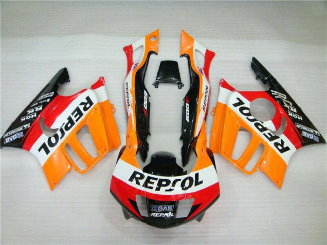 Discount 1995-1996 Orange White Red Glossy Black Repsol Honda CBR600 F3 Motorcycle Fairing Canada