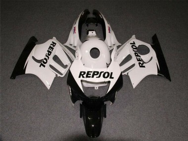 Discount 1997-1998 White Glossy Black Repsol Honda CBR600 F3 Motorcycle Fairings Canada