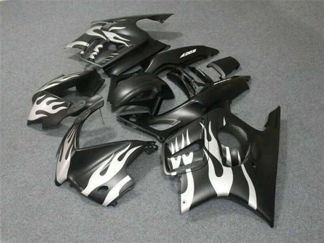 Discount 1995-1996 White Matte Black Flame Honda CBR600 F3 Motorcycle Fairings Canada