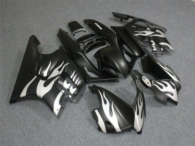 Discount 1995-1996 White Matte Black Flame Honda CBR600 F3 Motorcycle Fairings Canada
