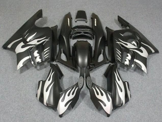 Discount 1995-1996 White Matte Black Flame Honda CBR600 F3 Motorcycle Fairings Canada