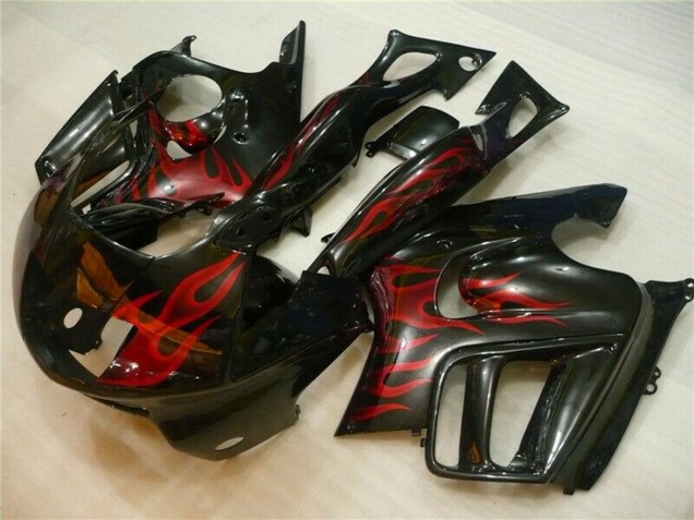 Discount 1995-1996 Glossy Black Red Flame Honda CBR600 F3 Motorcycle Fairings Canada