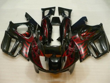 Discount 1995-1996 Glossy Black Red Flame Honda CBR600 F3 Motorcycle Fairings Canada