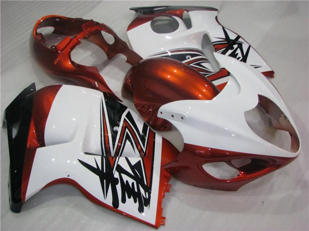 Discount 1996-2007 White Orange Black Suzuki GSXR 1300 Hayabusa Motorcycle Fairings Canada