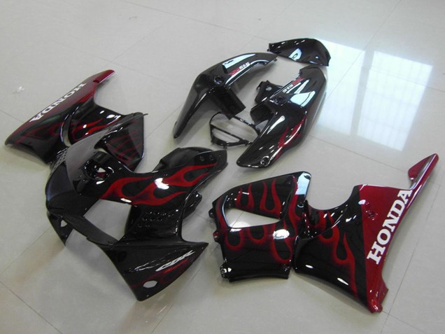 Discount 1998-1999 Glossy Black Red Flame Honda CBR900RR 919 Motorcycle Fairings Canada