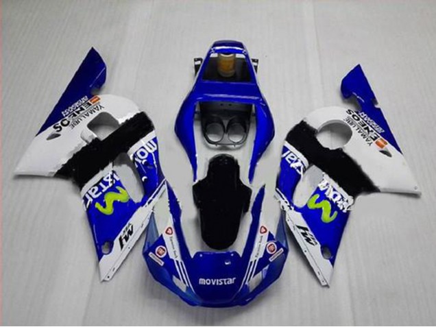 Discount 1998-2002 White Blue Black MoviStar ENEOS Yamalube Yamaha YZF R6 Motorcycle Fairings Canada