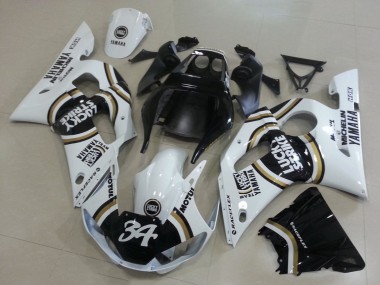Discount 1998-2002 White Black Motul Lucky Strike 34 Yamaha YZF R6 Motorcycle Fairings Canada