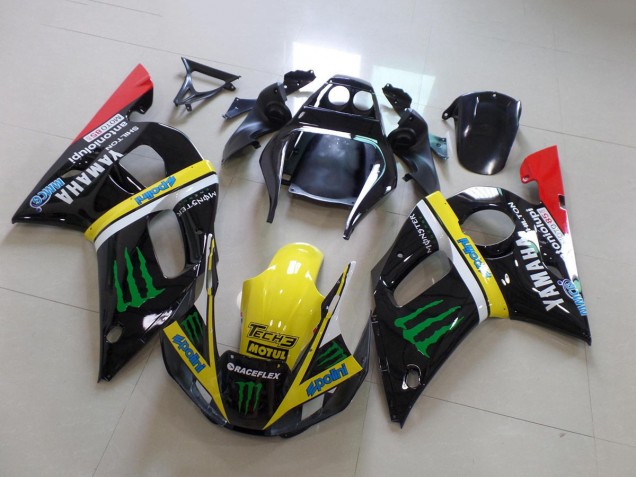 Discount 1998-2002 Glossy Black Yellow Red Green Motul Monster Yamaha YZF R6 Motorcycle Fairings Canada