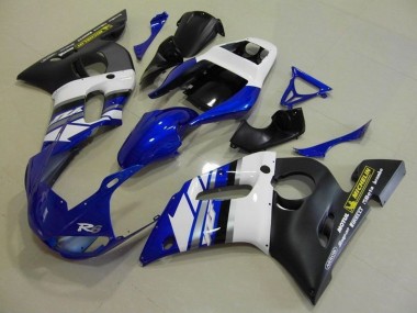 Discount 1998-2002 White Blue Matte Black Motul Michelin Yamaha YZF R6 Motorcycle Fairings Canada