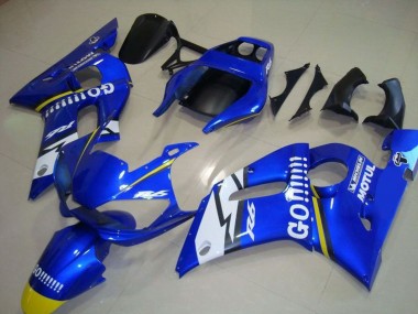 Discount 1998-2002 Blue White Yellow Go Motul Yamaha YZF R6 Motorcycle Fairings Canada