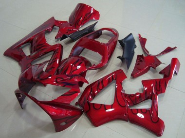 Discount 2000-2001 Red Glossy Black Flame Honda CBR900RR 929 Motorcycle Fairings Canada
