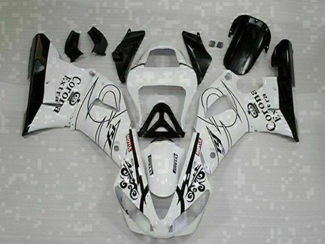 Discount 2000-2001 White Black Corona Extra Yamaha YZF R1 Motorcycle Fairings Canada
