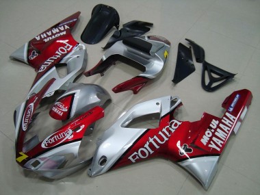 Discount 2000-2001 Silver Red Fortuna Motul 7 Yamaha YZF R1 Motorcycle Fairings Canada