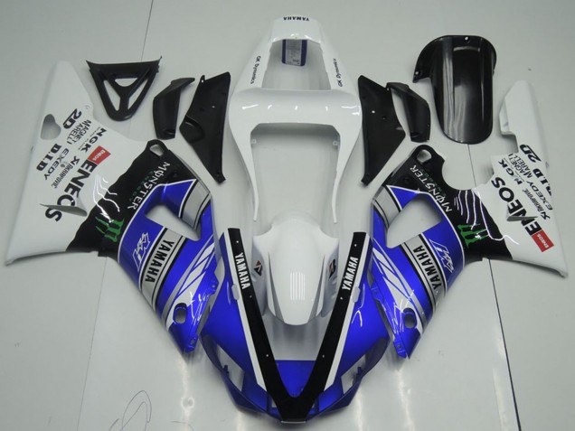 Discount 2000-2001 White Blue Black ENEOS Monster Yamaha YZF R1 Motorcycle Fairings Canada