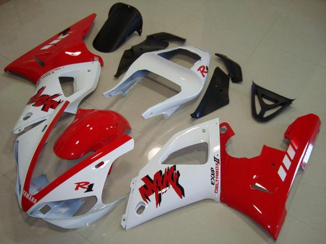 Discount 2000-2001 White Red Yamaha YZF R1 Motorcycle Fairing Canada