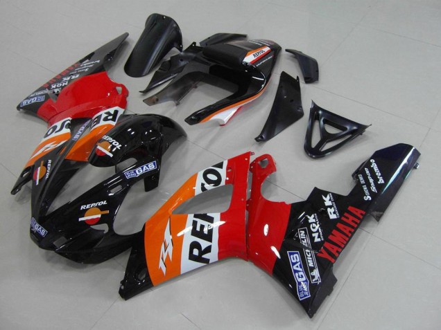 Discount 2000-2001 Orange White Red Black Repsol Yamaha YZF R1 Motorcycle Fairings Canada