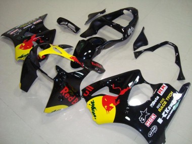 Discount 2000-2002 Glossy Black Yellow Red Bull Kawasaki ZX6R Motorcycle Fairings Canada
