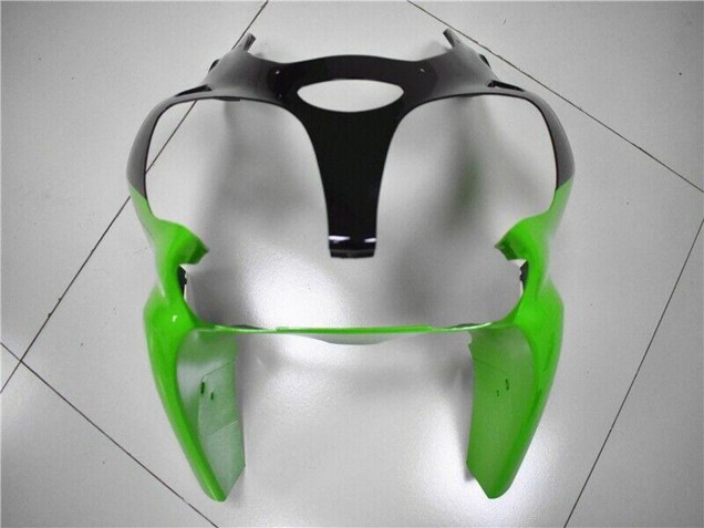 Discount 2000-2002 Green White Black Kawasaki ZX6R Motorcycle Fairing Kits Canada