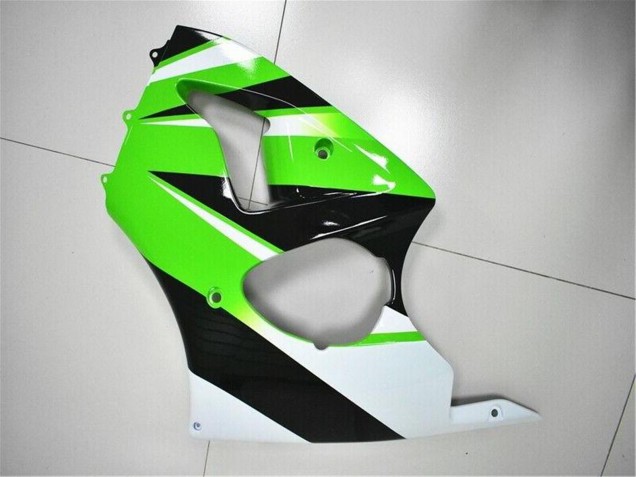 Discount 2000-2002 Green White Black Kawasaki ZX6R Motorcycle Fairing Kits Canada