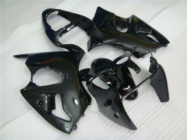 Discount 2000-2002 Glossy Black Kawasaki ZX6R Motorcycle Fairings Canada