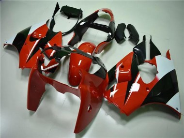 Discount 2000-2002 White Red Glossy Black Kawasaki ZX6R Motorcycle Fairings Canada