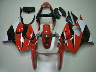 Discount 2000-2002 White Red Glossy Black Kawasaki ZX6R Motorcycle Fairings Canada