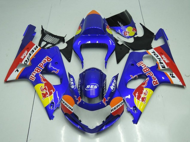 Discount 2000-2002 Blue Yellow Red Bull Repsol Suzuki GSXR 1000 Motorcycle Fairings Canada