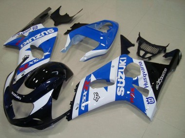 Discount 2000-2002 White Blue Glossy Black Suzuki GSXR 1000 Motorcycle Fairings Canada