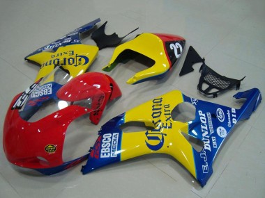 Discount 2000-2002 Yellow Red Blue Corona Racing Suzuki GSXR 1000 Motorcycle Fairings Canada
