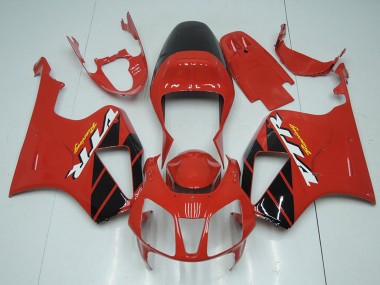 Discount 2000-2006 Red Glossy Black Stripe Honda VTR1000 Motorcycle Fairing Kits Canada
