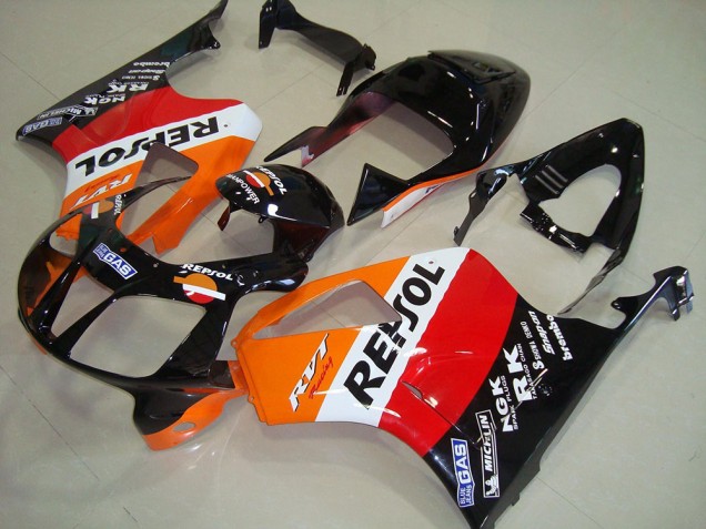 Discount 2000-2006 Orange White Red Glossy Black Repsol Honda VTR1000 Motorcycle Fairings Canada