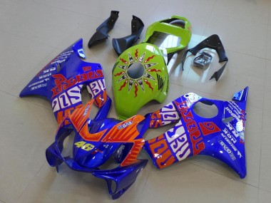 Discount 2001-2003 Yellow Blue Orange Rossi 46 Honda CBR600 F4i Motorcycle Fairings Canada