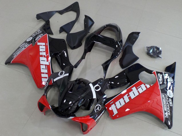 Discount 2001-2003 Glossy Black Red White Jordan Honda CBR600 F4i Motorcycle Fairings Canada