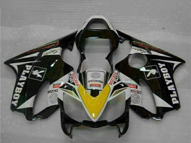 Discount 2001-2003 White Yellow Glossy Black Playboy Honda CBR600 F4i Motorcycle Fairings Canada