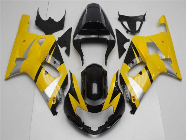 Discount 2001-2003 Yellow Silver Glossy Black Suzuki GSXR 600/750 Motorcycle Fairings Canada