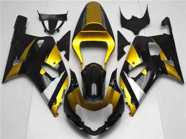 Discount 2001-2003 Gold Silver Glossy Black Suzuki GSXR 600/750 Motorcycle Fairings Canada