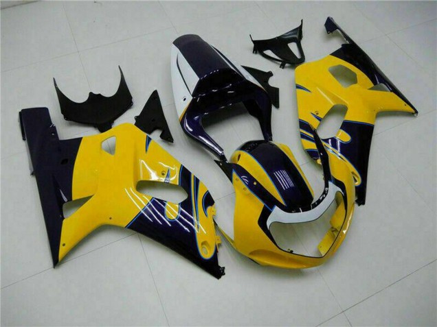 Discount 2001-2003 Yellow Dark Blue Glossy Black Suzuki GSXR 600/750 Motorcycle Fairings Canada