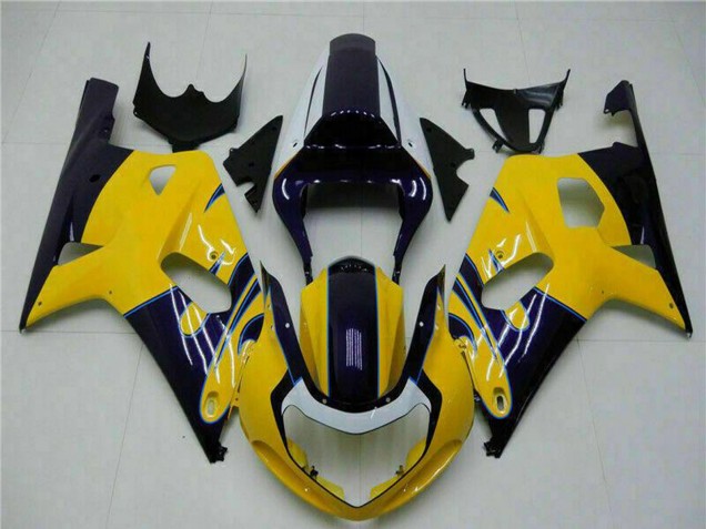 Discount 2001-2003 Yellow Dark Blue Glossy Black Suzuki GSXR 600/750 Motorcycle Fairings Canada