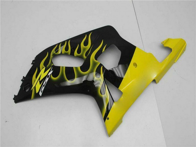 Discount 2001-2003 Glossy Black Yellow Flame Suzuki GSXR 600/750 Motorcycle Fairings Canada